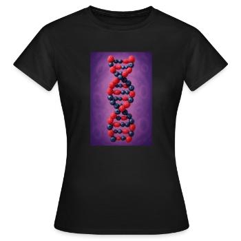 Berry DNA Twist - T-shirt Femme - noir - Devant - AI Model Female 172 dark (172cm)