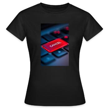 Red Cancel Key Highlight - Women's T-Shirt - black - Front - AI Model Female 172 dark (172cm)