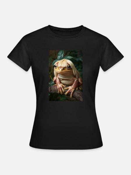 Fabelhafte Froschprinzessin - Frauen T-Shirt - Schwarz