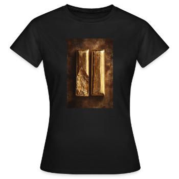Gold-Transformation - Frauen T-Shirt - Schwarz - Vorne - AI Model Female 172 dark (172cm)