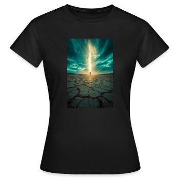 Vom Licht auserwählt - Frauen T-Shirt - Schwarz - Vorne - AI Model Female 172 dark (172cm)