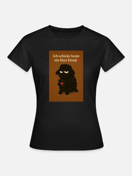 Muffel Schaf Tiktok - Frauen T-Shirt - Schwarz