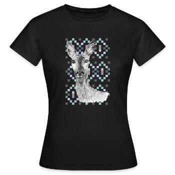 Rogen - Frauen T-Shirt - Schwarz - Vorne - AI Model Female 172 dark (172cm)