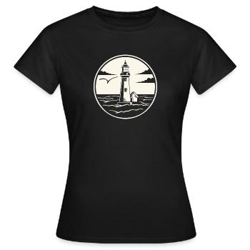 Lighthouse - Women's T-Shirt - black - Front - AI Model Female 172 dark (172cm)