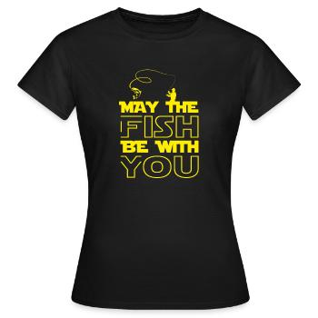 Pêche plaisir Pêche - T-shirt Femme - noir - Devant - AI Model Female 172 dark (172cm)