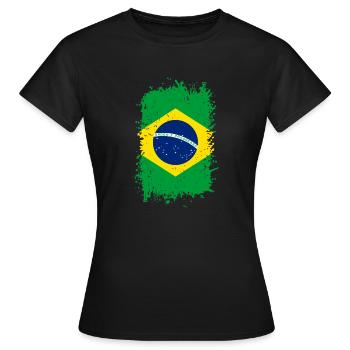 Brazil - Women's T-Shirt - black - Front - AI Model Female 172 dark (172cm)