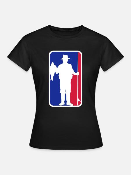 Pêche pêche logo pêche de pêche basket-ball - T-shirt Femme - noir