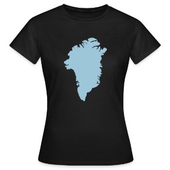 Greenland - Women's T-Shirt - black - Front - AI Model Female 172 dark (172cm)