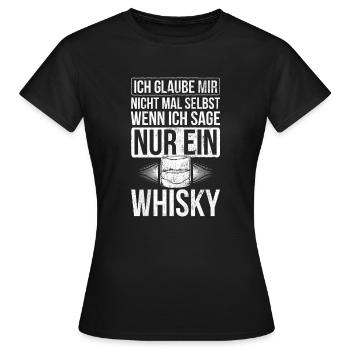 Whiskey Whisky Schottland - Frauen T-Shirt - Schwarz - Vorne - AI Model Female 172 dark (172cm)