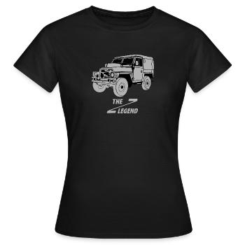 LR Lightweight 4x4 Offroad Off-Road Vehicle Car - Women's T-Shirt - black - Front - AI Model Female 172 dark (172cm)