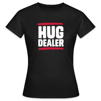 Hug Dealer - T-shirt Femme - noir - Devant - AI Model Female 172 dark (172cm)