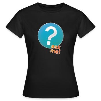 Des questions? - T-shirt Femme - noir - Devant - AI Model Female 172 dark (172cm)