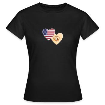 États-Unis Drapeau amérindien Navajo américain - T-shirt Femme - noir - Devant - AI Model Female 172 dark (172cm)