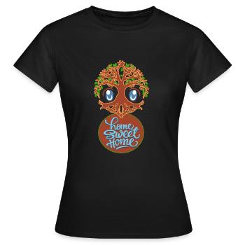 home Sweet Home - Women's T-Shirt - black - Front - AI Model Female 172 dark (172cm)