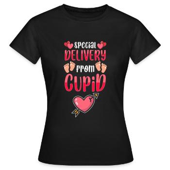Babybauch Mutter Werdende Mutter Nachwuchs - Frauen T-Shirt - Schwarz - Vorne - AI Model Female 172 dark (172cm)