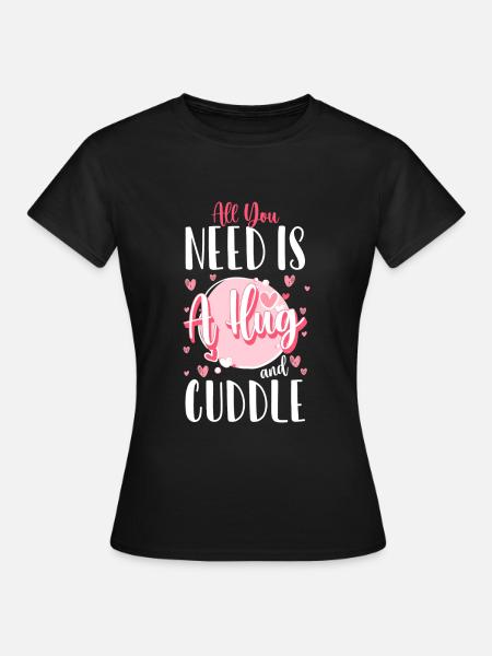 Liebe Teddybär Partner - Frauen T-Shirt - Schwarz
