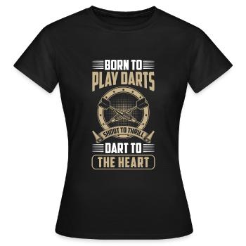 Dart Dartboard Bullseye Darter - Frauen T-Shirt - Schwarz - Vorne - AI Model Female 172 dark (172cm)
