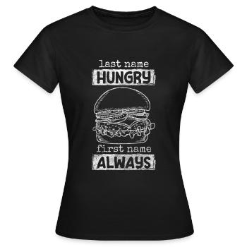 Hôtel Food Cravings - T-shirt Femme - noir - Devant - AI Model Female 172 dark (172cm)
