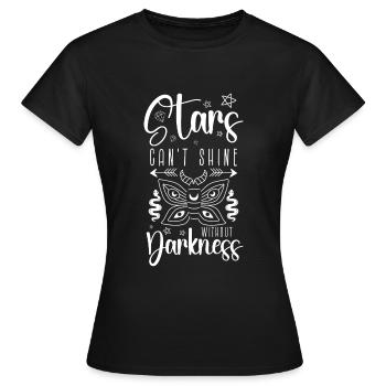 Capteur de rêves Motivation Rêves - T-shirt Femme - noir - Devant - AI Model Female 172 dark (172cm)