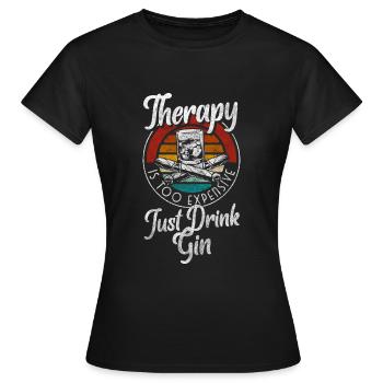 cocktail bartender bachelor party - Women's T-Shirt - black - Front - AI Model Female 172 dark (172cm)
