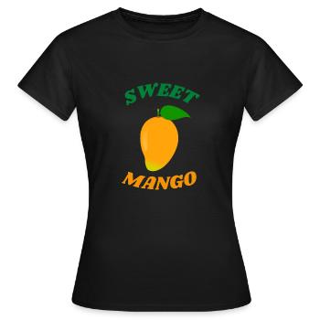 SWEET MANGO - Frauen T-Shirt - Schwarz - Vorne - AI Model Female 172 dark (172cm)