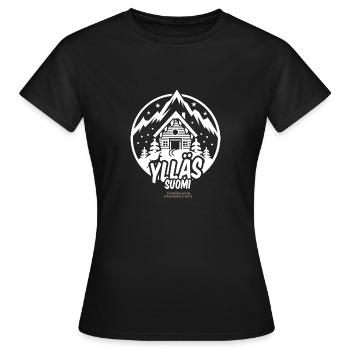 Ylläs Suomi Ski Resort - Frauen T-Shirt - Schwarz - Vorne - AI Model Female 172 dark (172cm)