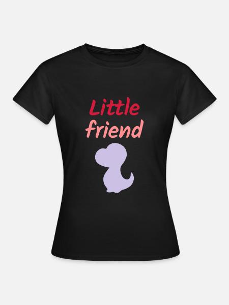 Little friend (Dinosaurierbaby) - Frauen T-Shirt - Schwarz