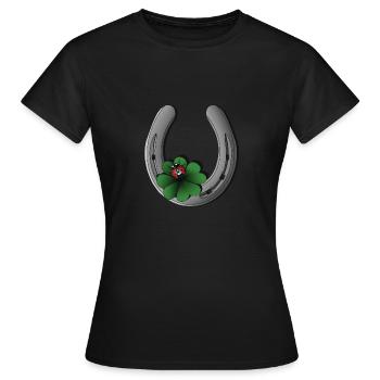 Fer à cheval - T-shirt Femme - noir - Devant - AI Model Female 172 dark (172cm)