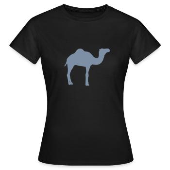 Chameau - T-shirt Femme - noir - Devant - AI Model Female 172 dark (172cm)