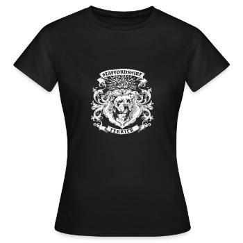 Staffordshire Terrier - Women's T-Shirt - black - Front - AI Model Female 172 dark (172cm)