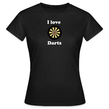 Dartboard - Women's T-Shirt - black - Front - AI Model Female 172 dark (172cm)