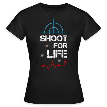 Shoot For Life Sniper - Women's T-Shirt - black - Front - AI Model Female 172 dark (172cm)