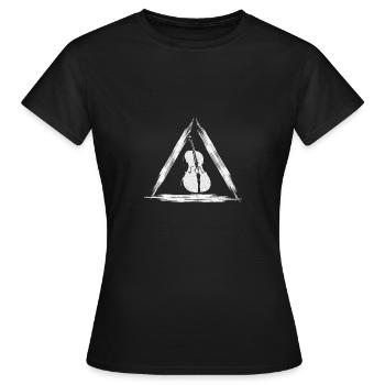 cello - Women's T-Shirt - black - Front - AI Model Female 172 dark (172cm)