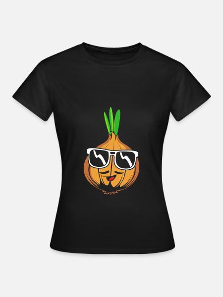 Zwiebel - Frauen T-Shirt - Schwarz