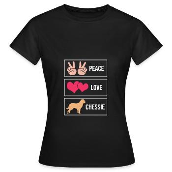 Retriever de la baie de Chesapeake - T-shirt Femme - noir - Devant - AI Model Female 172 dark (172cm)