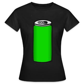 Dose - Frauen T-Shirt - Schwarz - Vorne - AI Model Female 172 dark (172cm)
