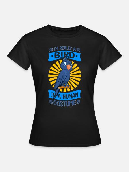 Papagei Sittich - Frauen T-Shirt - Schwarz