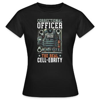 Haftgesetz Für Justizvollzugsbeamte - Frauen T-Shirt - Schwarz - Vorne - AI Model Female 172 dark (172cm)