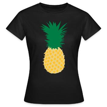 Pineapple - Women's T-Shirt - black - Front - AI Model Female 172 dark (172cm)