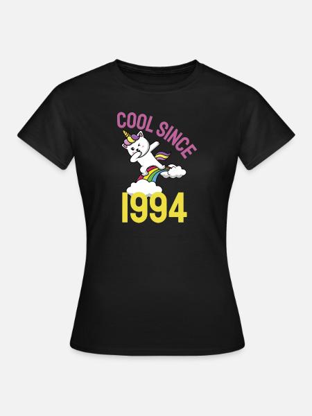 Cool depuis 1994 Dabbing chat 28ème anniversaire - T-shirt Femme - noir