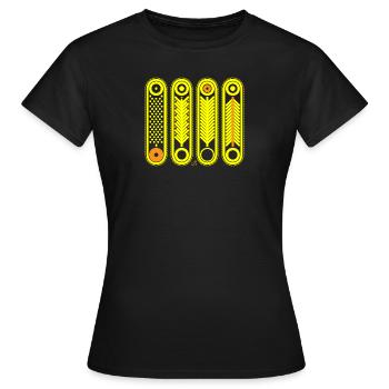 Saisons - T-shirt Femme - noir - Devant - AI Model Female 172 dark (172cm)