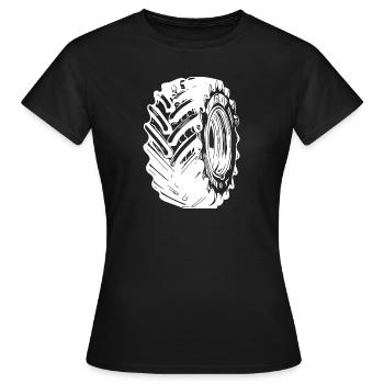 D’énormes pneus pour le sport et les tracteurs - T-shirt Femme - noir - Devant - AI Model Female 172 dark (172cm)
