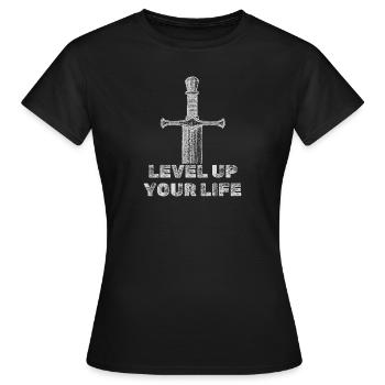 Verbessere dein Leben - Frauen T-Shirt - Schwarz - Vorne - AI Model Female 172 dark (172cm)