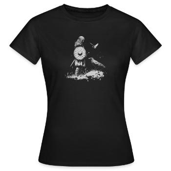 Shield Maiden Viking Vikings Viking Warrior Raven - Women's T-Shirt - black - Front - AI Model Female 172 dark (172cm)