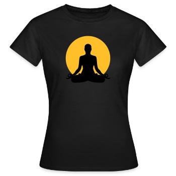 Meditation - T-shirt Femme - noir - Devant - AI Model Female 172 dark (172cm)