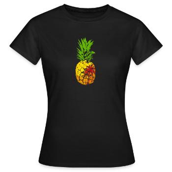 Ananas Plage Ananas - T-shirt Femme - noir - Devant - AI Model Female 172 dark (172cm)