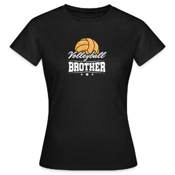 Équipe de volley-ball de terrain de volley-ball - T-shirt Femme - noir - Devant - AI Model Female 172 dark (172cm)