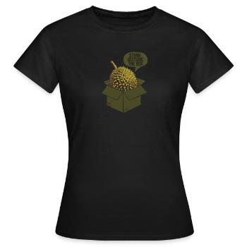 Puanteur Hors De La Boîte Durian - T-shirt Femme - noir - Devant - AI Model Female 172 dark (172cm)