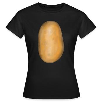 Kartoffel Gemüse Kartoffeln Speise Nahrung Bio - Frauen T-Shirt - Schwarz - Vorne - AI Model Female 172 dark (172cm)