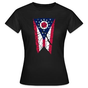 Ohio - Frauen T-Shirt - Schwarz - Vorne - AI Model Female 172 dark (172cm)